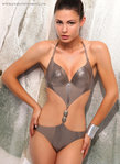 Sexy Push-Up Cutout Monokini Swimsuit by Jolidon - 2012 Swimwear Collection<br />Look exquisite by the water in this sexy