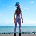 american indian....must be the very<br />first ever in her reservation to dress<br />this way..LOL