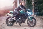 badass biker girl