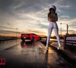 call it her 'practice-only' apparel<br />since its not race-day approved