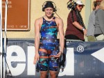 Kelsi Worrell after winning 50-meter free