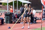 track and field action