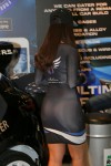 NORMALLY its visible thong thru leggings<br />but in this case its thru her dress