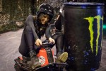on a go cart