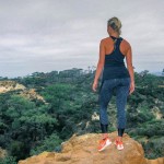 legins w a view<br />Torrey Pines hiking trail