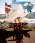 different gal with a similar ' flight suit'