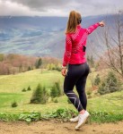legins w a view Carpathian mountain range
