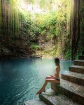 Patiently awaiting rescue>>>>LOL<br />thats a 50 to 100+ foot DEEP drop....a lot of patience<br />is required when it comes to Mexican EMS unlike here in the USA
