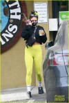 Vanessa Hudgens is cooling off after her workout! The 31-year-old High School Musical actress carried a smoothie and coffee back to her car after making a trip