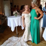 [such as this wedding] setting those muscled arms of hers stand out!<br />-at least twice the size of any other female at this wedding....LOL-<br />i am sure the one thing those attending this wedding will forever remember about this event 40 years from now are those forearms of hers....HAHAHA