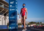 late in 2020 ITU triathlon cup held in valencia spain [with masks]